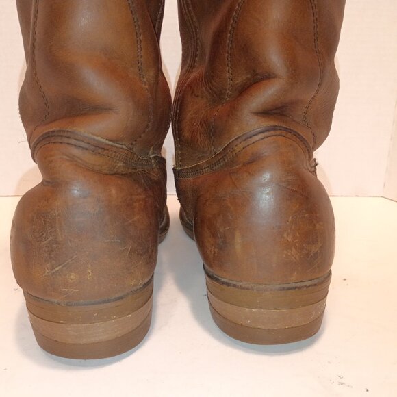 Vintage RED WING 1155 PECOS Size 11 Brown Leather Pull-on Work Boots *Classic* - Picture 9 of 14